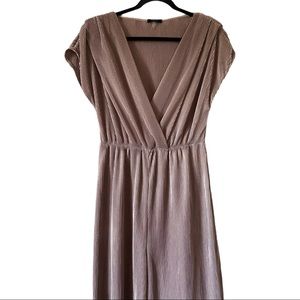 Surplice Neck Wide Leg Jumpsuit